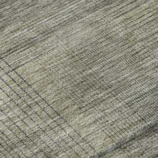 Piper Looms Mayfield Stripes AMF820 Khaki Machine Washable Area Rug Swatch Image