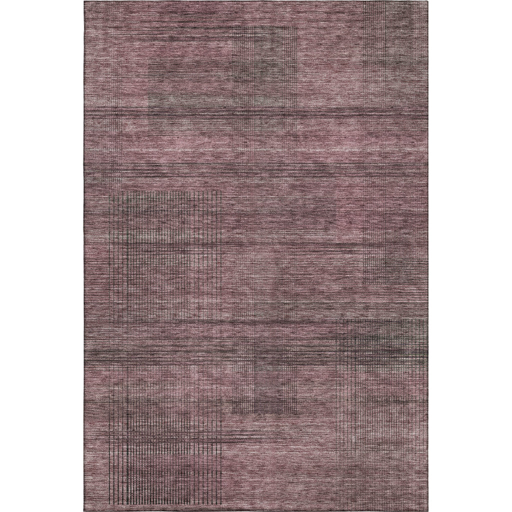 Piper Looms Mayfield Stripes AMF820 Merlot Machine Washable Area Rug main image