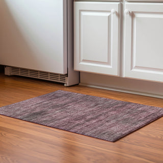 Piper Looms Mayfield Stripes AMF820 Merlot Machine Washable Area Rug Scatter Lifestyle Image Feature