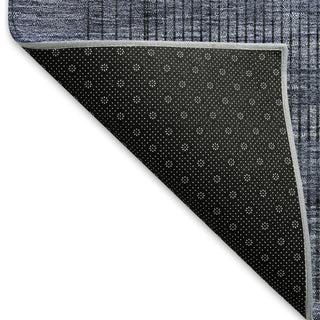 Piper Looms Mayfield Stripes AMF820 Navy Machine Washable Area Rug Backing Image