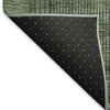 Piper Looms Mayfield Stripes AMF820 Olive Machine Washable Area Rug Backing Image