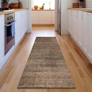 Piper Looms Mayfield Stripes AMF820 Paprika Machine Washable Area Rug Runner Lifestyle Image Feature