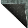 Piper Looms Mayfield Stripes AMF820 Teal Machine Washable Area Rug Backing Image