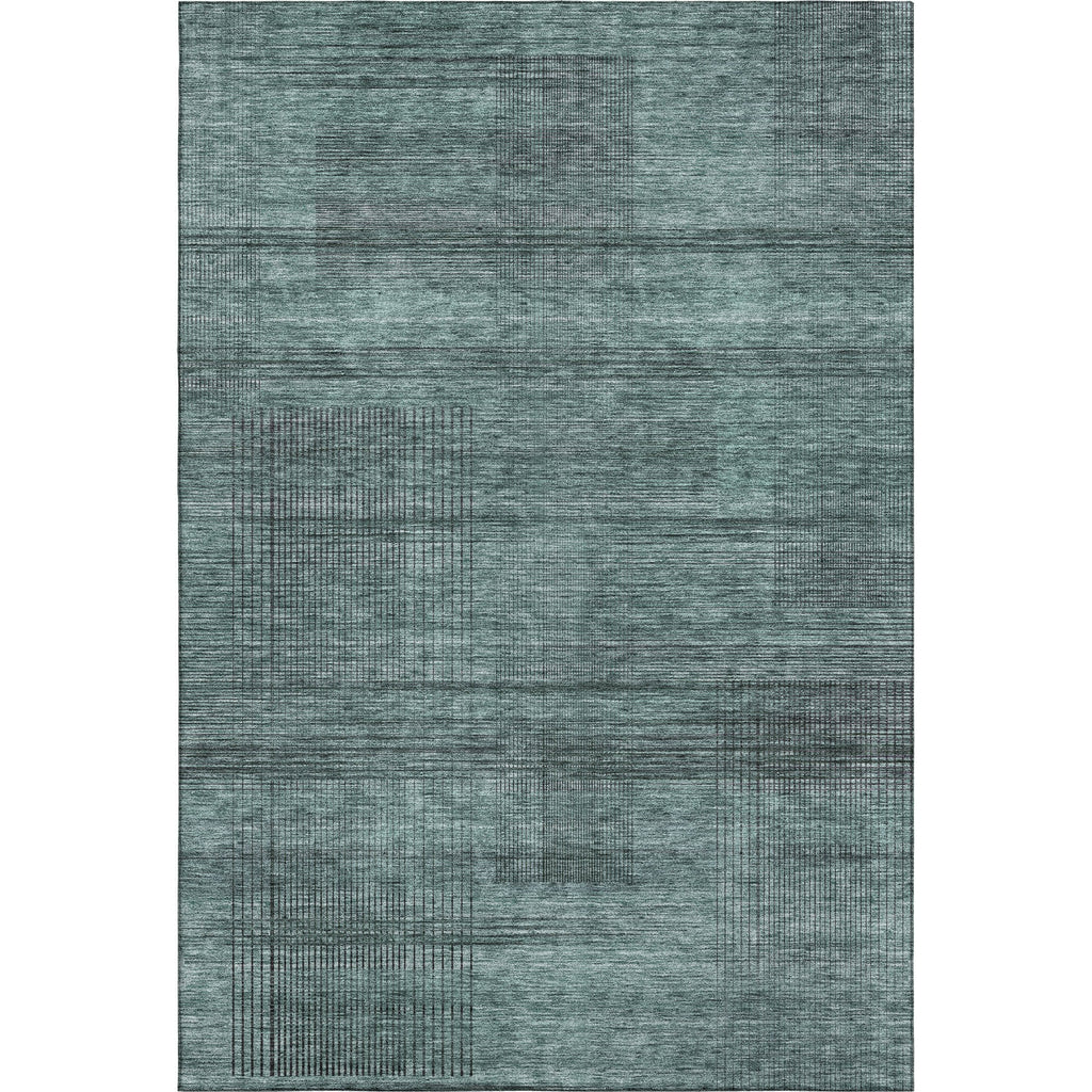 Piper Looms Mayfield Stripes AMF820 Teal Machine Washable Area Rug main image