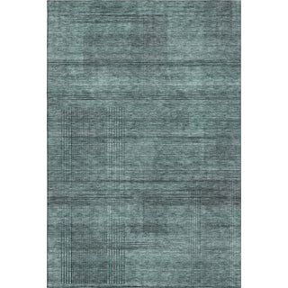 Piper Looms Mayfield Stripes AMF820 Teal Machine Washable Area Rug main image