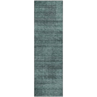 Piper Looms Mayfield Stripes AMF820 Teal Machine Washable Area Rug Runner Main Image