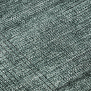 Piper Looms Mayfield Stripes AMF820 Teal Machine Washable Area Rug Swatch Image