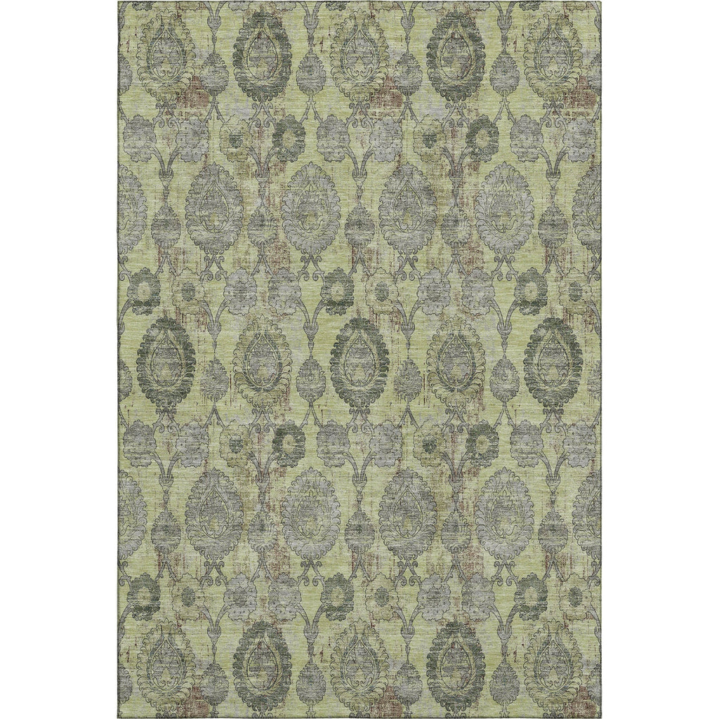 Piper Looms Mayfield Damask AMF821 Aloe Machine Washable Area Rug main image