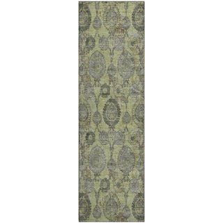 Piper Looms Mayfield Damask AMF821 Aloe Machine Washable Area Rug Runner Main Image