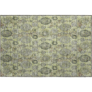 Piper Looms Mayfield Damask AMF821 Aloe Machine Washable Area Rug Scatter Main Image