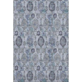 Piper Looms Mayfield Damask AMF821 Blue Machine Washable Area Rug main image