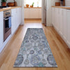 Piper Looms Mayfield Damask AMF821 Blue Machine Washable Area Rug Runner Lifestyle Image Feature