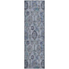 Piper Looms Mayfield Damask AMF821 Blue Machine Washable Area Rug Runner Main Image