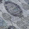 Piper Looms Mayfield Damask AMF821 Blue Machine Washable Area Rug Swatch Image