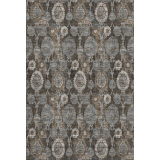 Piper Looms Mayfield Damask AMF821 Chocolate Machine Washable Area Rug main image