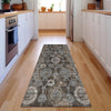 Piper Looms Mayfield Damask AMF821 Chocolate Machine Washable Area Rug Runner Lifestyle Image Feature