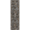 Piper Looms Mayfield Damask AMF821 Chocolate Machine Washable Area Rug Runner Main Image