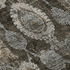 Piper Looms Mayfield Damask AMF821 Chocolate Machine Washable Area Rug Swatch Image