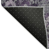 Piper Looms Mayfield Damask AMF821 Eggplant Machine Washable Area Rug Backing Image