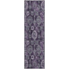 Piper Looms Mayfield Damask AMF821 Eggplant Machine Washable Area Rug Runner Main Image