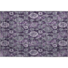 Piper Looms Mayfield Damask AMF821 Eggplant Machine Washable Area Rug Scatter Main Image