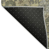 Piper Looms Mayfield Damask AMF821 Gold Machine Washable Area Rug Backing Image