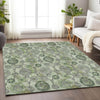 Piper Looms Mayfield Damask AMF821 Green Machine Washable Area Rug Lifestyle Image Feature