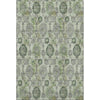 Piper Looms Mayfield Damask AMF821 Green Machine Washable Area Rug main image