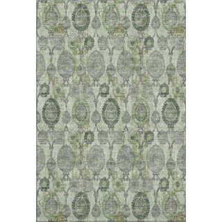 Piper Looms Mayfield Damask AMF821 Green Machine Washable Area Rug main image