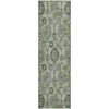 Piper Looms Mayfield Damask AMF821 Green Machine Washable Area Rug Runner Main Image