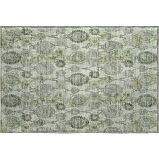 Piper Looms Mayfield Damask AMF821 Green Machine Washable Area Rug Scatter Main Image