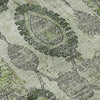 Piper Looms Mayfield Damask AMF821 Green Machine Washable Area Rug Swatch Image