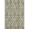 Piper Looms Mayfield Damask AMF821 Khaki Machine Washable Area Rug main image