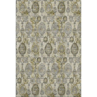 Piper Looms Mayfield Damask AMF821 Khaki Machine Washable Area Rug main image