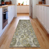 Piper Looms Mayfield Damask AMF821 Khaki Machine Washable Area Rug Runner Lifestyle Image Feature
