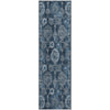 Piper Looms Mayfield Damask AMF821 Navy Machine Washable Area Rug Runner Main Image
