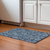 Piper Looms Mayfield Damask AMF821 Navy Machine Washable Area Rug Scatter Lifestyle Image Feature
