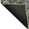 Piper Looms Mayfield Damask AMF821 Olive Machine Washable Area Rug Backing Image