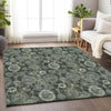 Piper Looms Mayfield Damask AMF821 Olive Machine Washable Area Rug Lifestyle Image Feature
