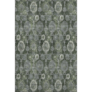 Piper Looms Mayfield Damask AMF821 Olive Machine Washable Area Rug main image