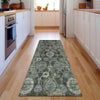 Piper Looms Mayfield Damask AMF821 Olive Machine Washable Area Rug Runner Lifestyle Image Feature