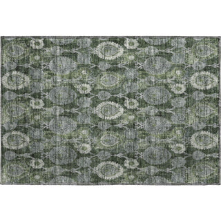 Piper Looms Mayfield Damask AMF821 Olive Machine Washable Area Rug Scatter Main Image
