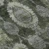 Piper Looms Mayfield Damask AMF821 Olive Machine Washable Area Rug Swatch Image