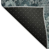 Piper Looms Mayfield Damask AMF821 Teal Machine Washable Area Rug Backing Image