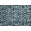 Piper Looms Mayfield Damask AMF821 Teal Machine Washable Area Rug Scatter Main Image