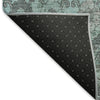 Piper Looms Mayfield Damask AMF821 Turquoise Machine Washable Area Rug Backing Image