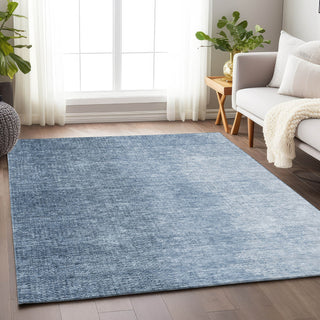 Piper Looms Mayfield Modern AMF822 Blue Machine Washable Area Rug Lifestyle Image Feature