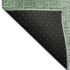 Piper Looms Mayfield Modern AMF822 Green Machine Washable Area Rug Backing Image