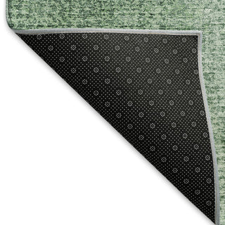 Piper Looms Mayfield Modern AMF822 Green Machine Washable Area Rug Backing Image