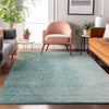 Piper Looms Mayfield Modern AMF822 Teal Machine Washable Area Rug Lifestyle Image Feature